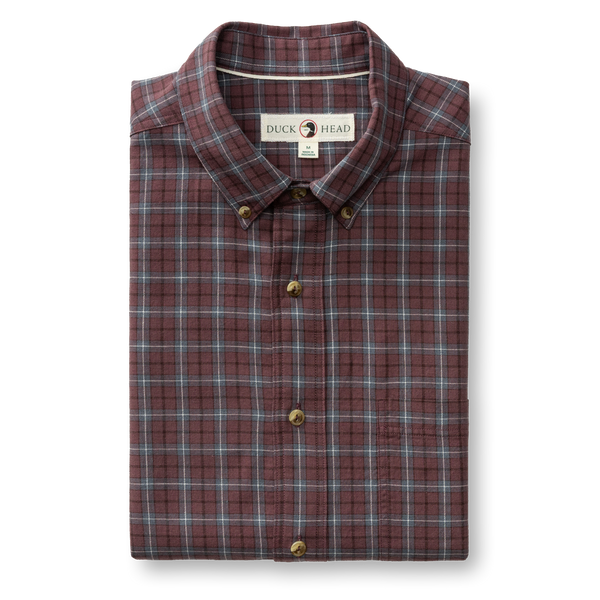 Cotton Wool Sport Shirt - Mercer Plaid - Huckleberry