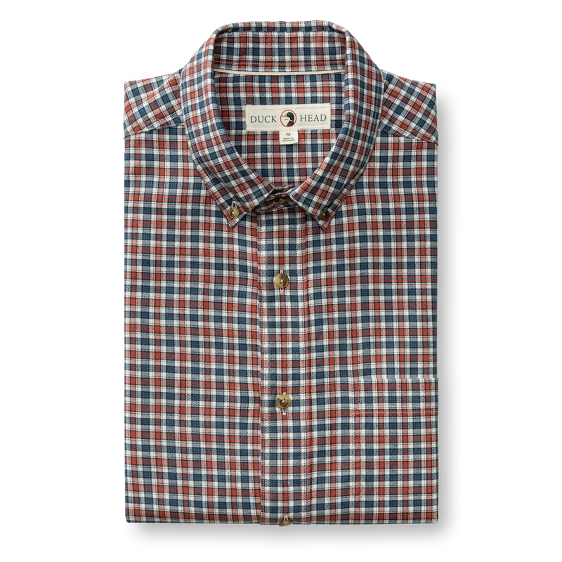 Cotton Wool Sport Shirt - Caldor Plaid - Stormy Teal