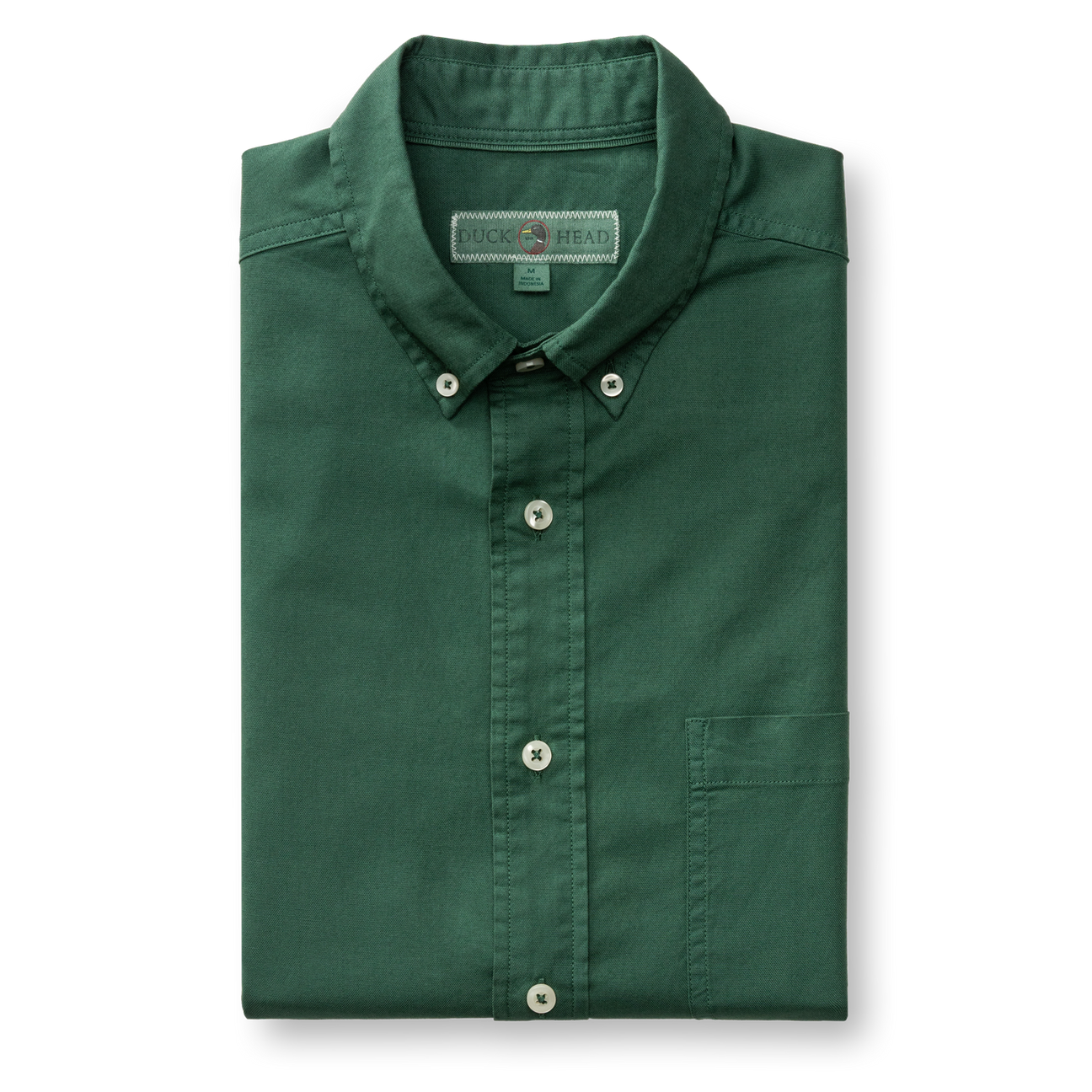 Cotton Oxford Sport Shirt - Beck Solid - Hunter Green