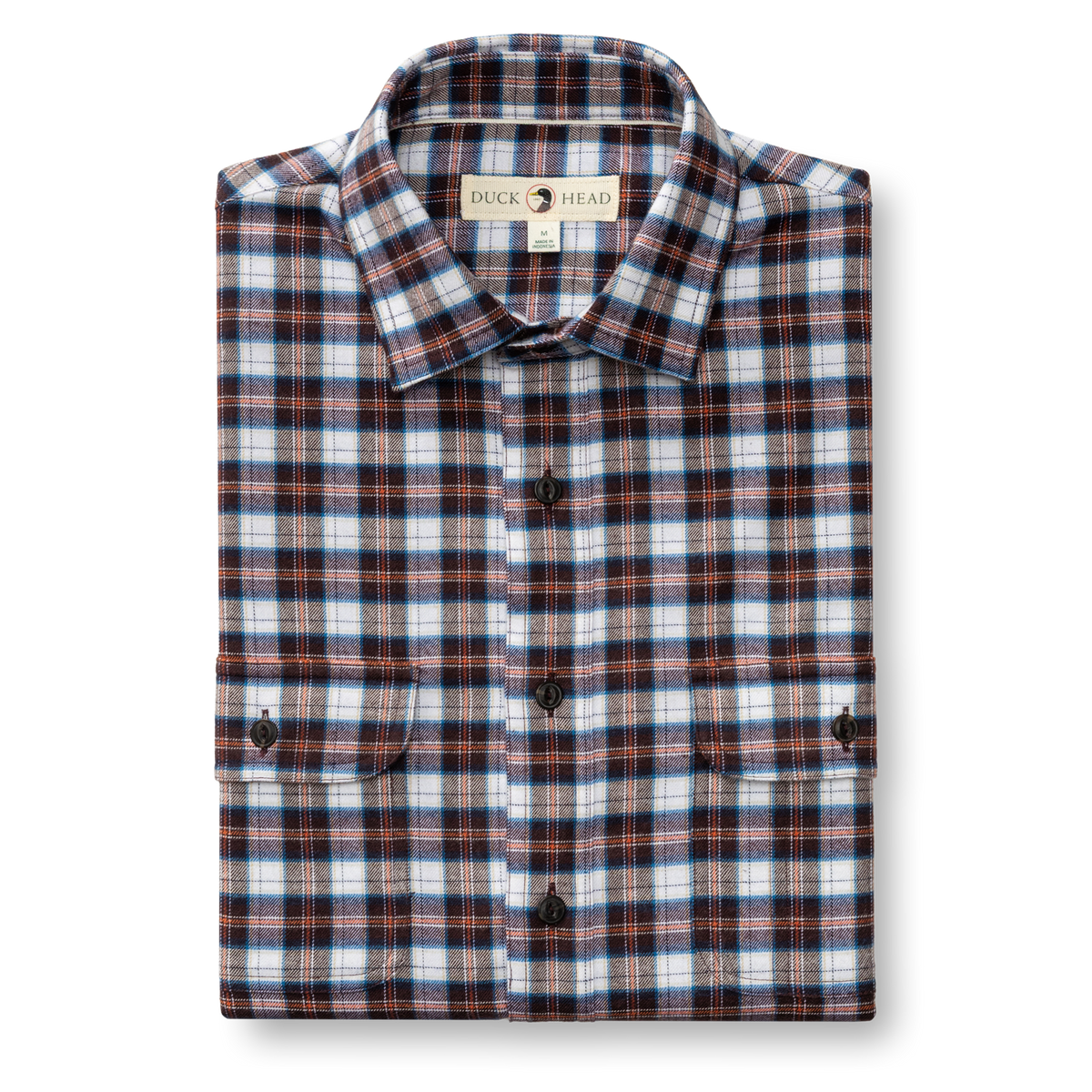 Performance Flannel Sport Shirt - Brite Plaid - Chocolate Plum