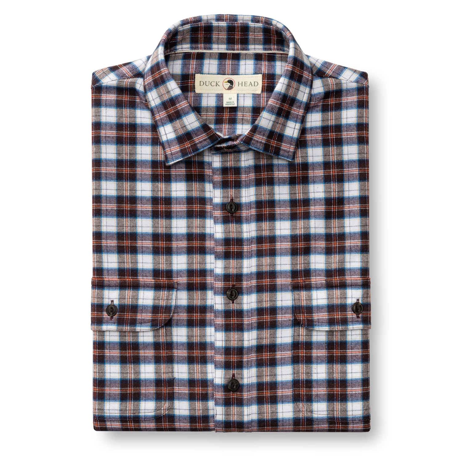 Performance Flannel Sport Shirt - Brite Plaid - Chocolate Plum