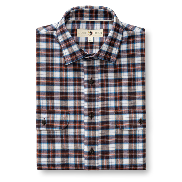 Performance Flannel Sport Shirt - Brite Plaid - Chocolate Plum