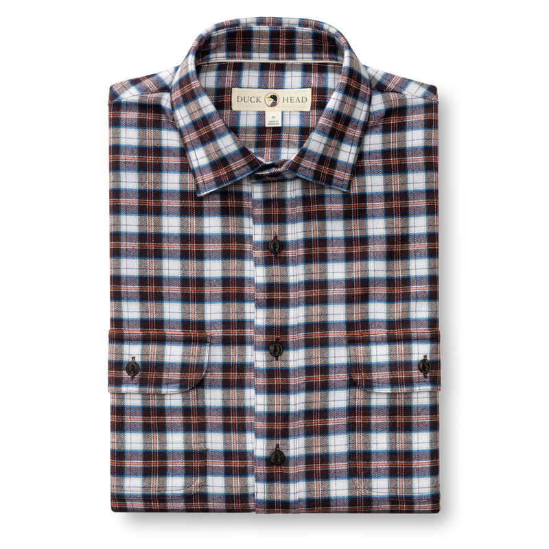 Performance Flannel Sport Shirt - Brite Plaid - Chocolate Plum