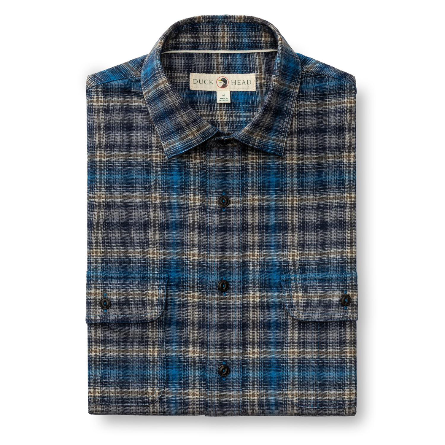 Performance Flannel Sport Shirt - Ellicot Plaid - Deep Navy