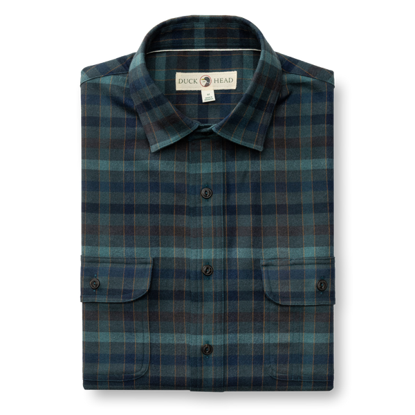 Performance Flannel Sport Shirt - Oakmere Plaid - Pine Grove