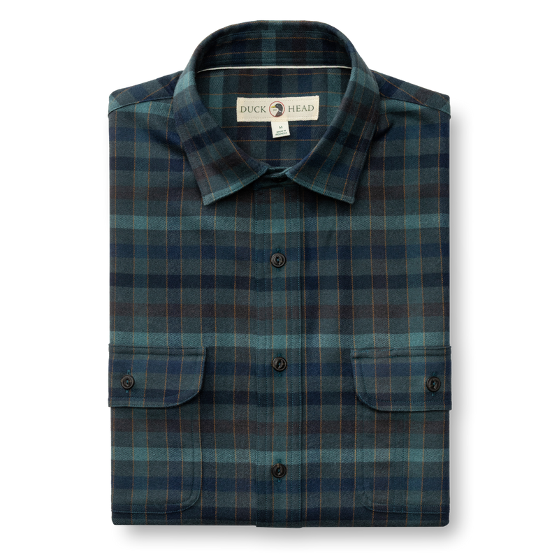 Performance Flannel Sport Shirt - Oakmere Plaid - Pine Grove