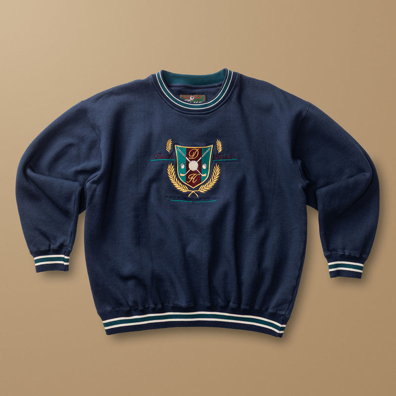 Duck Head Tour Crest Crewneck Sweatshirt L - Duck Head Vintage
