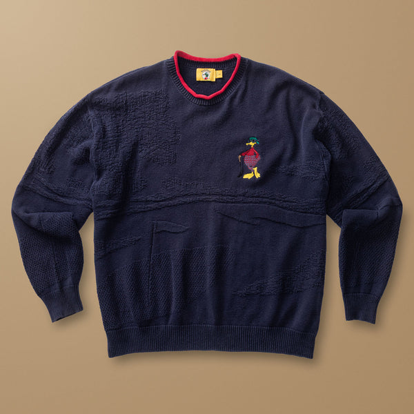 Golf Intarsia Rollneck Sweater L - Duck Head Vintage