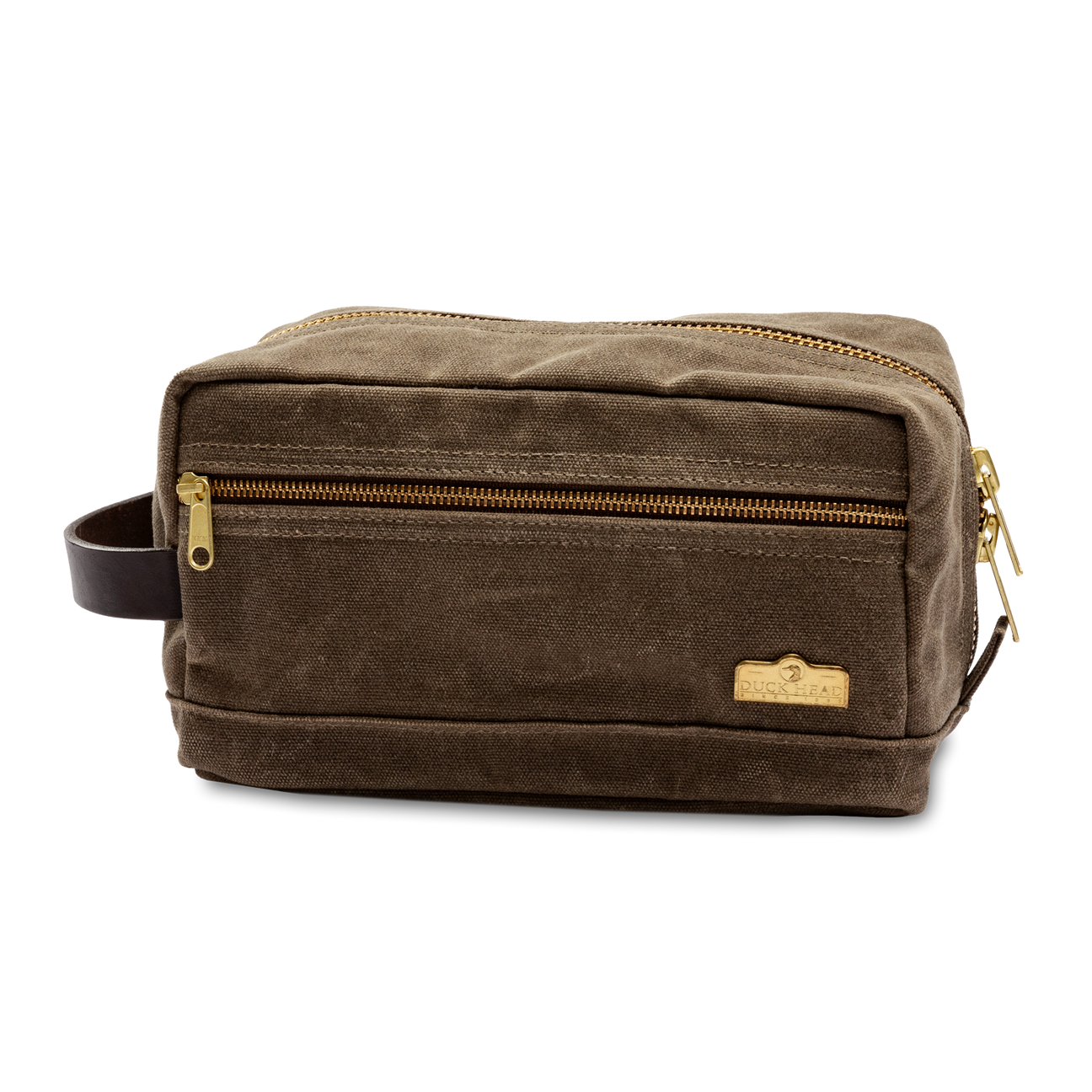 Waxed Canvas Dopp Kit - Field Brown
