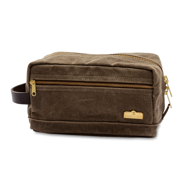 Waxed Canvas Dopp Kit - Field Brown