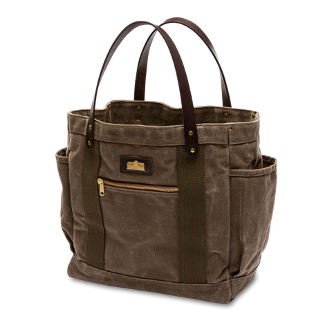 Waxed Canvas Tote - Field Brown
