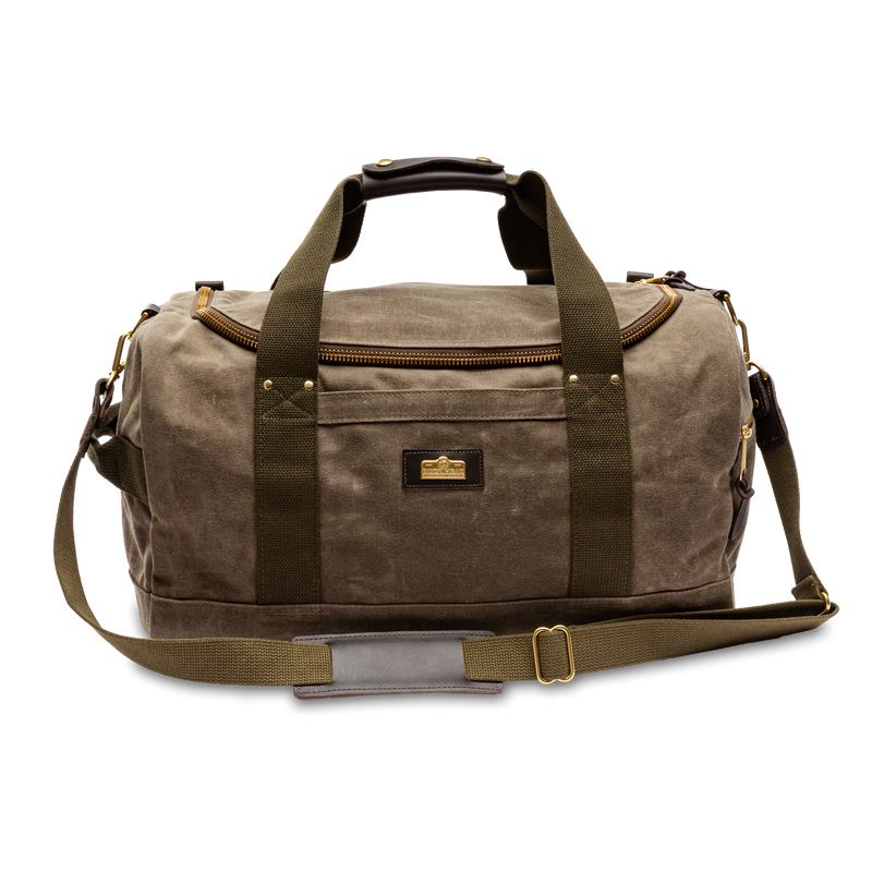 Waxed Canvas Overnighter Bag - Field Brown