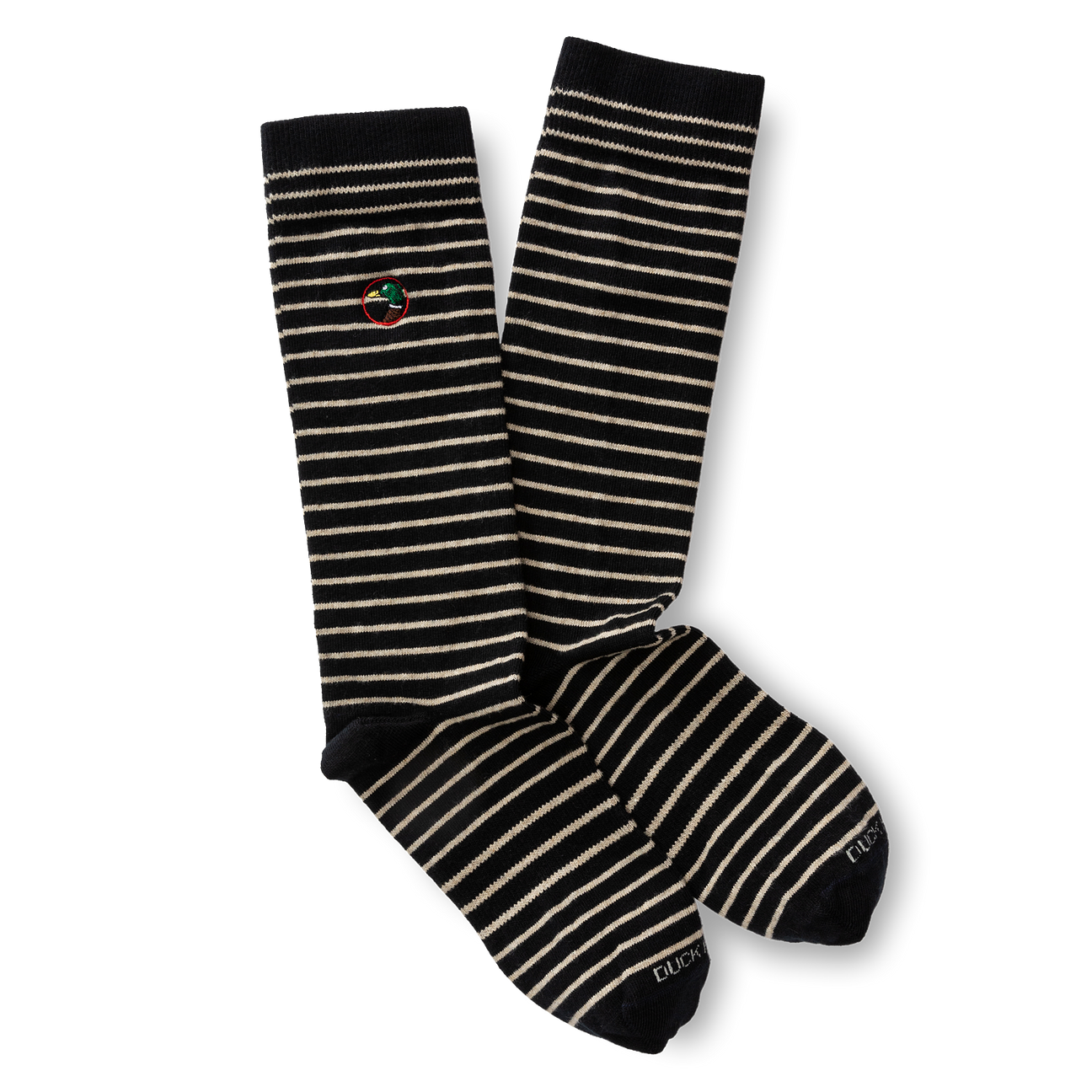 Striped Logo Sock - Dark Navy