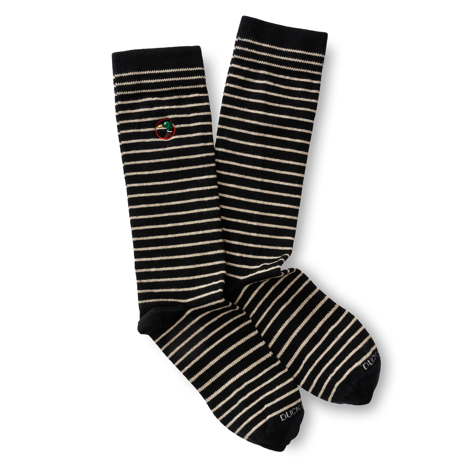 Striped Logo Sock - Dark Navy
