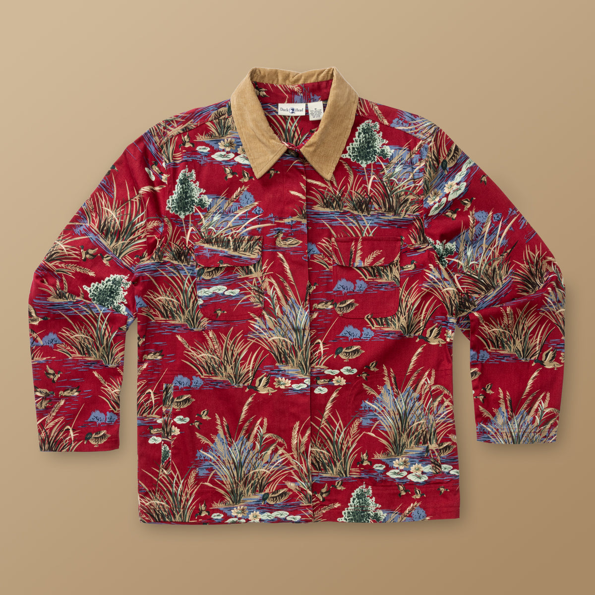 Mallard Print Jacket L - Duck Head Vintage