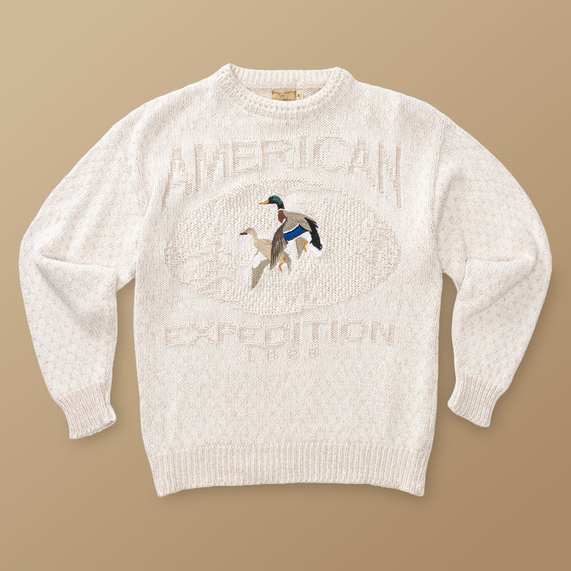Duck Head Expedition Intarsia Mallard Sweater M - Duck Head Vintage