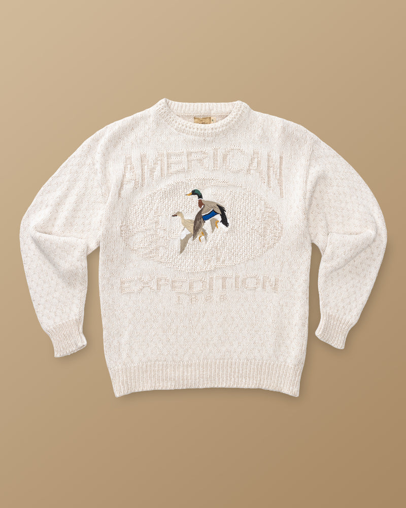 Duck Head Expedition Intarsia Mallard Sweater M - Duck Head Vintage