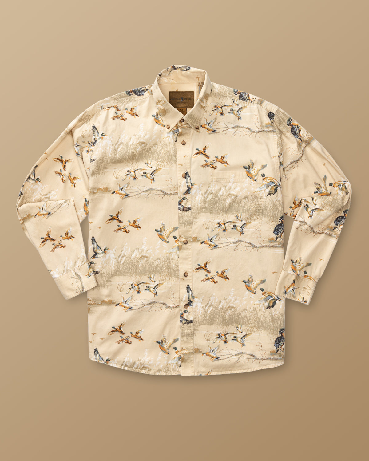 Mallard Flyover Print Sport Shirt XL - Duck Head Vintage