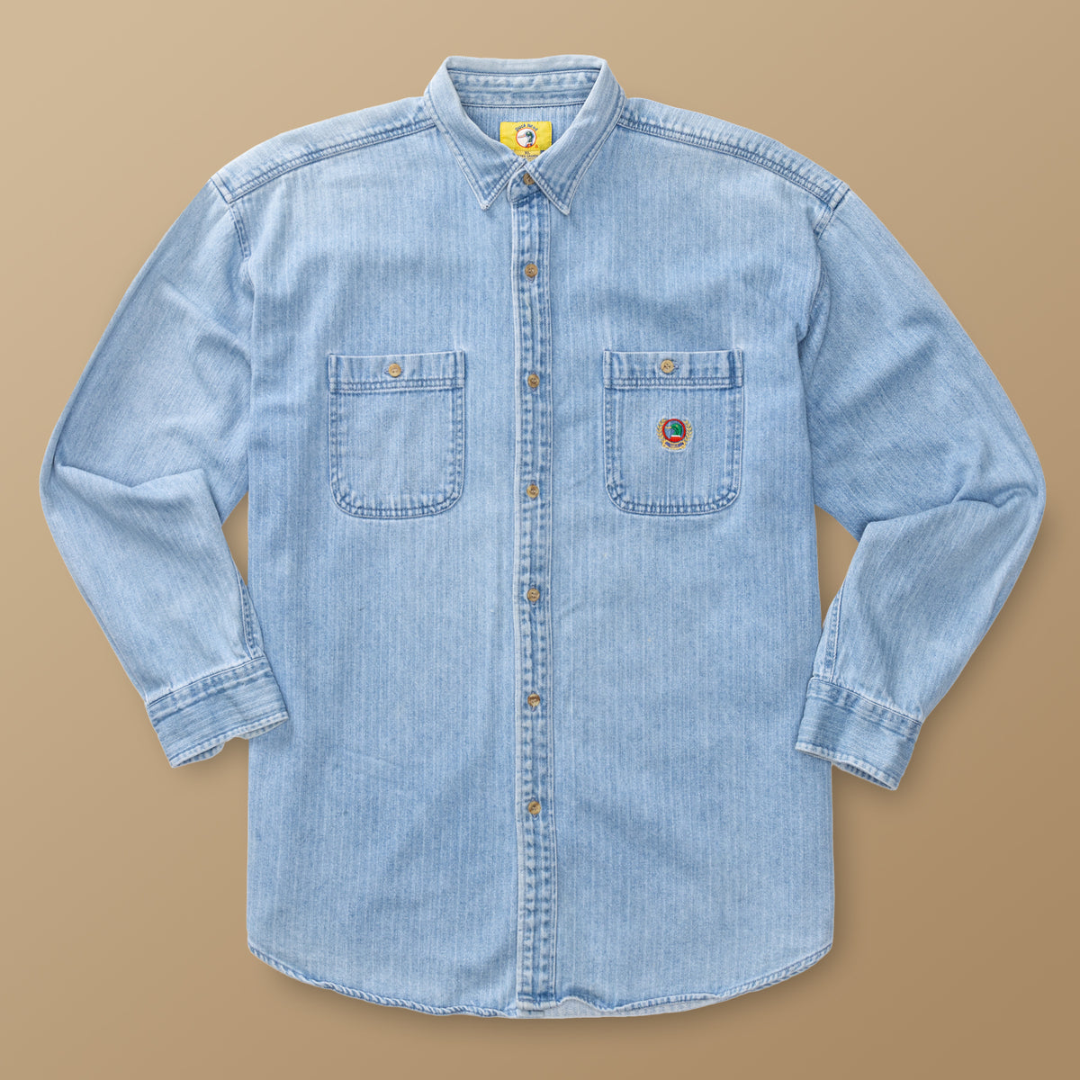 Light Wash Denim Sport Shirt XL - Duck Head Vintage