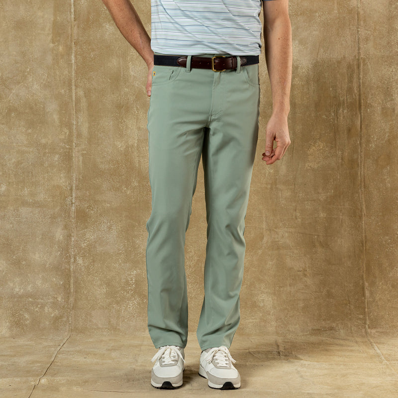 Long Drive Performance Five-Pocket - Spring Olive