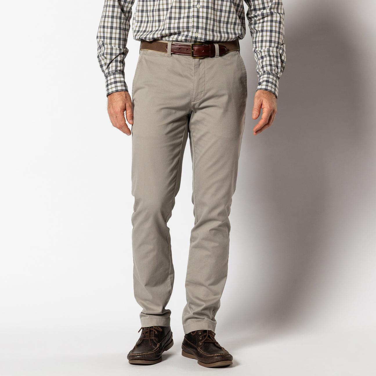 Slim Fit Gold School Chino - Placid Grey