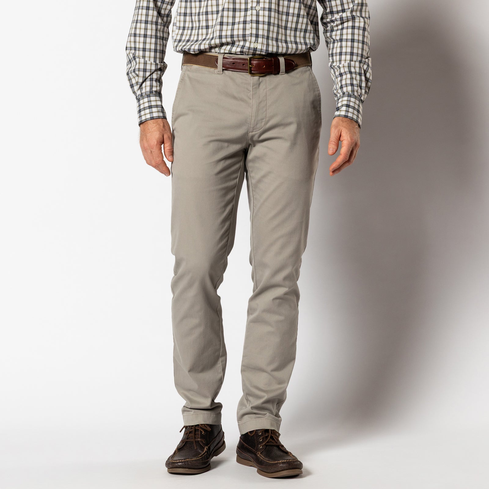 Slim Fit Gold School Chino - Placid Grey