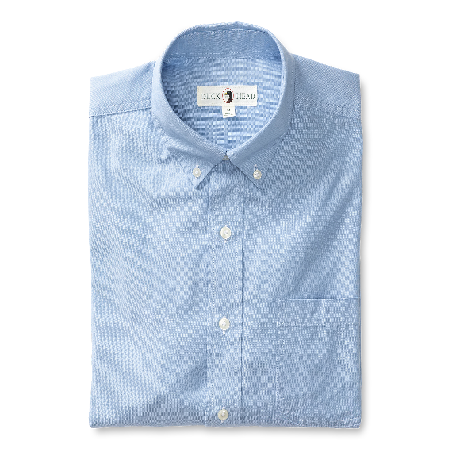 Cotton Oxford Sport Shirt - Morris Solid - Blue