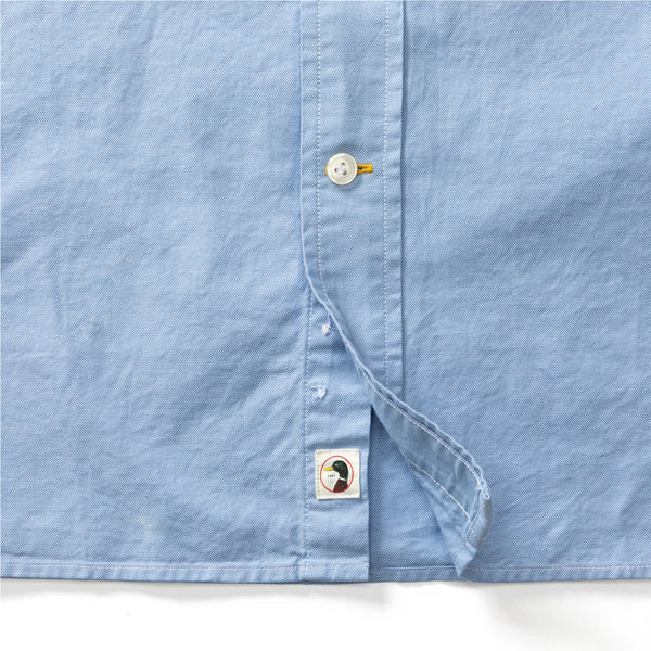 Cotton Oxford Sport Shirt - Morris Solid - Blue