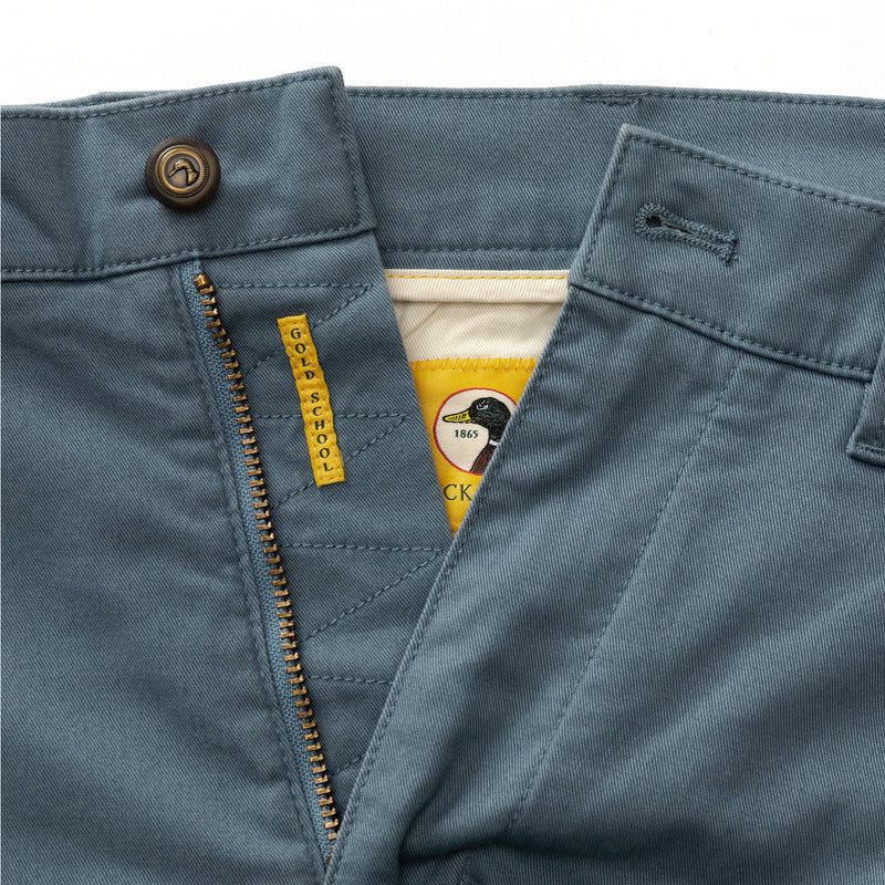 9" Gold School Chino Short - Vintage Blue