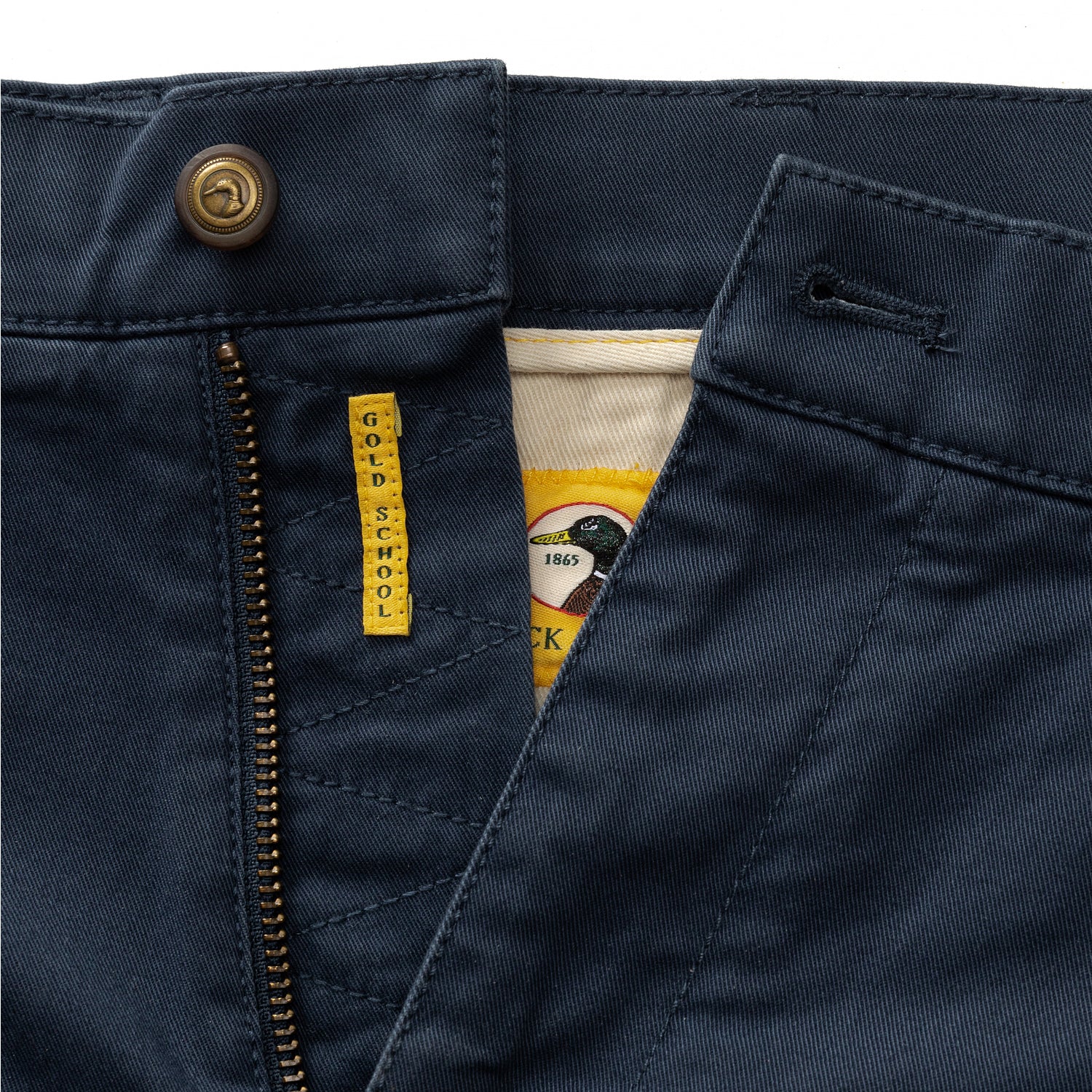 9" Gold School Chino Short - Navy
