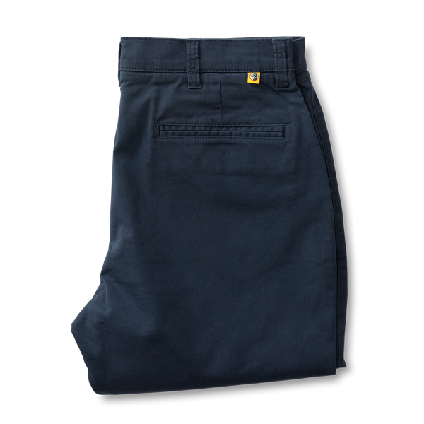 Classic Fit Gold School Chino - Navy