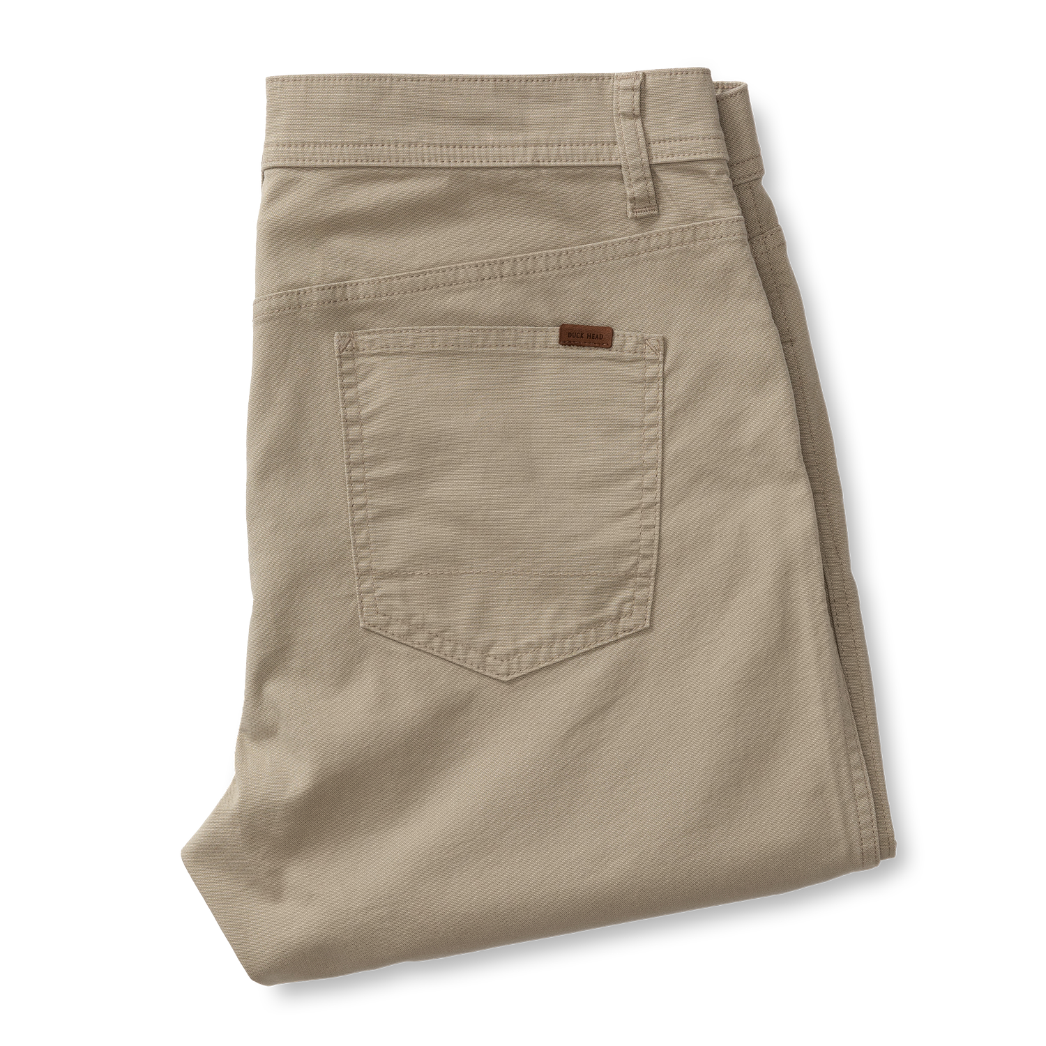 Classic Fit Pinpoint Canvas Five-Pocket - Khaki