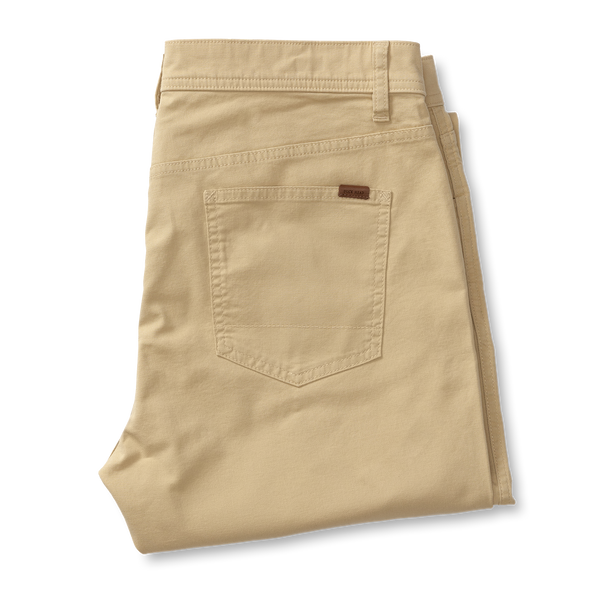 Classic Fit Pinpoint Canvas Five-Pocket - Sand