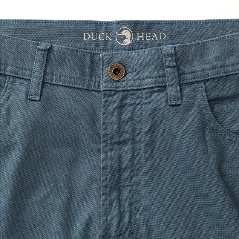 Classic Fit Pinpoint Canvas Five-Pocket - Vintage Blue