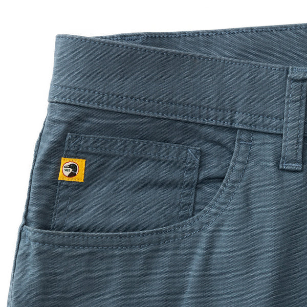 Classic Fit Pinpoint Canvas Five-Pocket - Vintage Blue