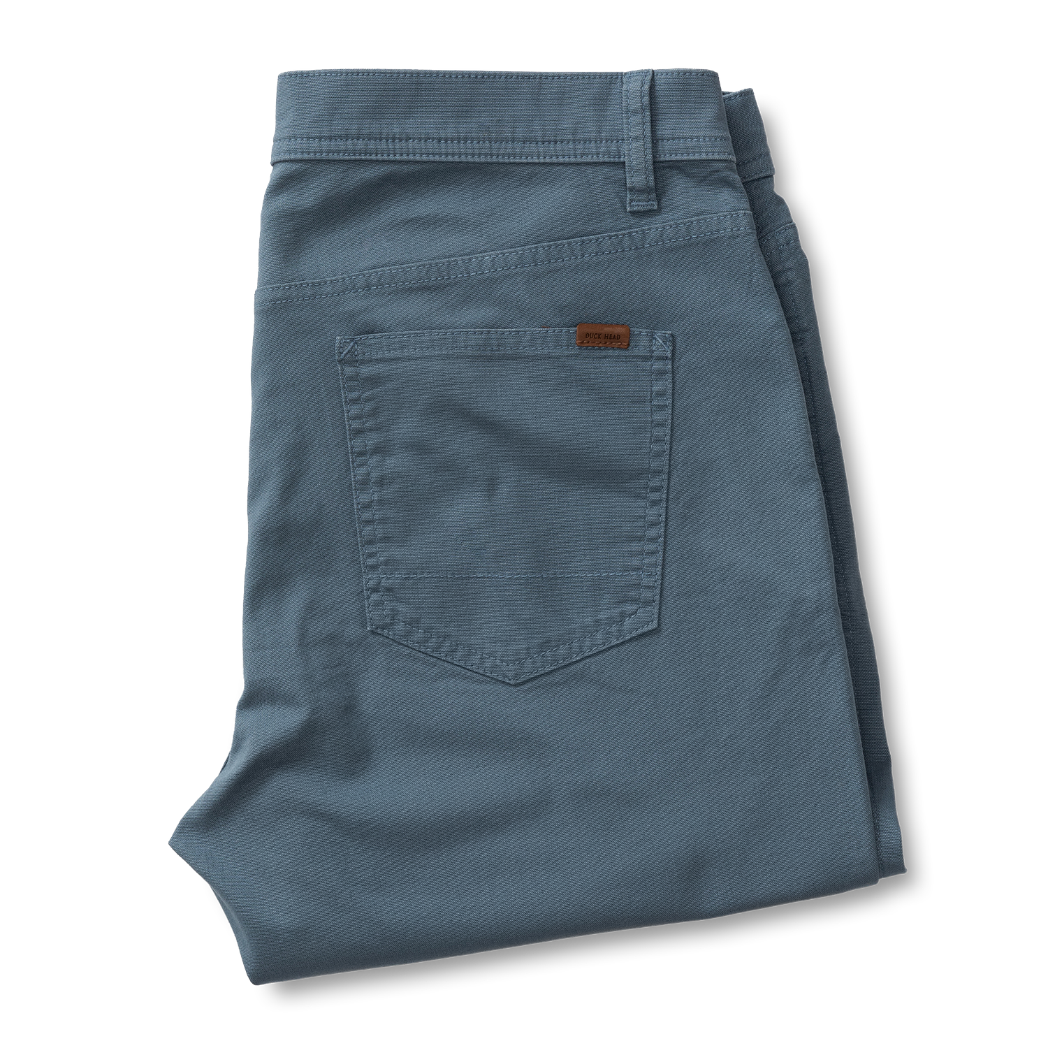 Classic Fit Pinpoint Canvas Five-Pocket - Vintage Blue