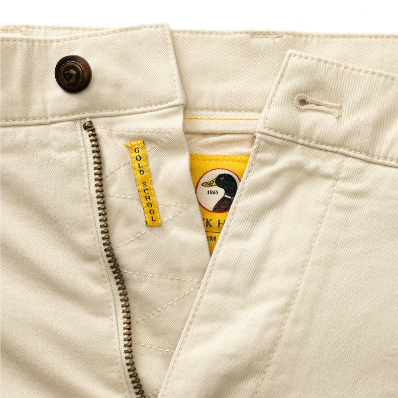 Slim Fit Gold School Chino - Stone