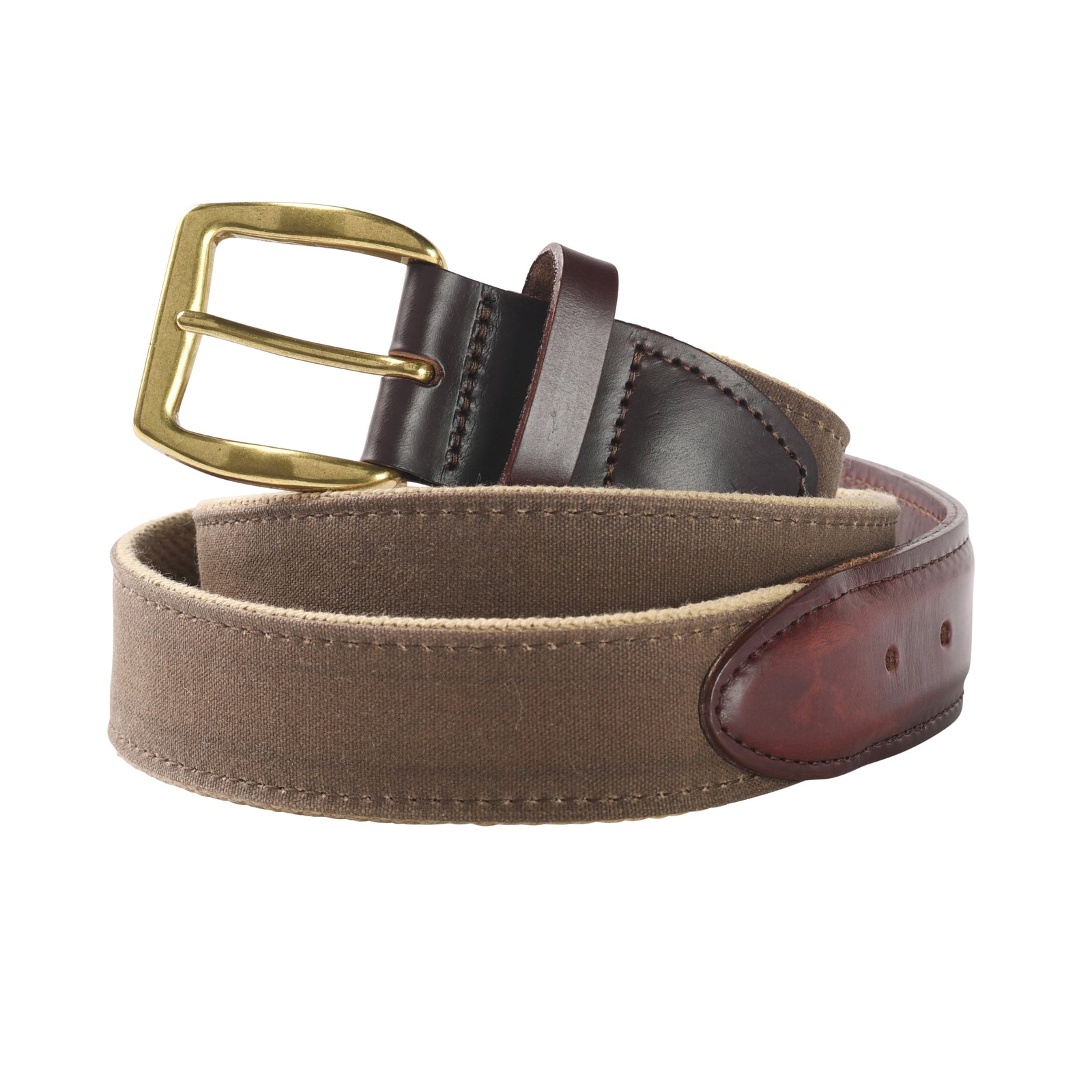 Duck Head Waxed Canvas Belt - Brown