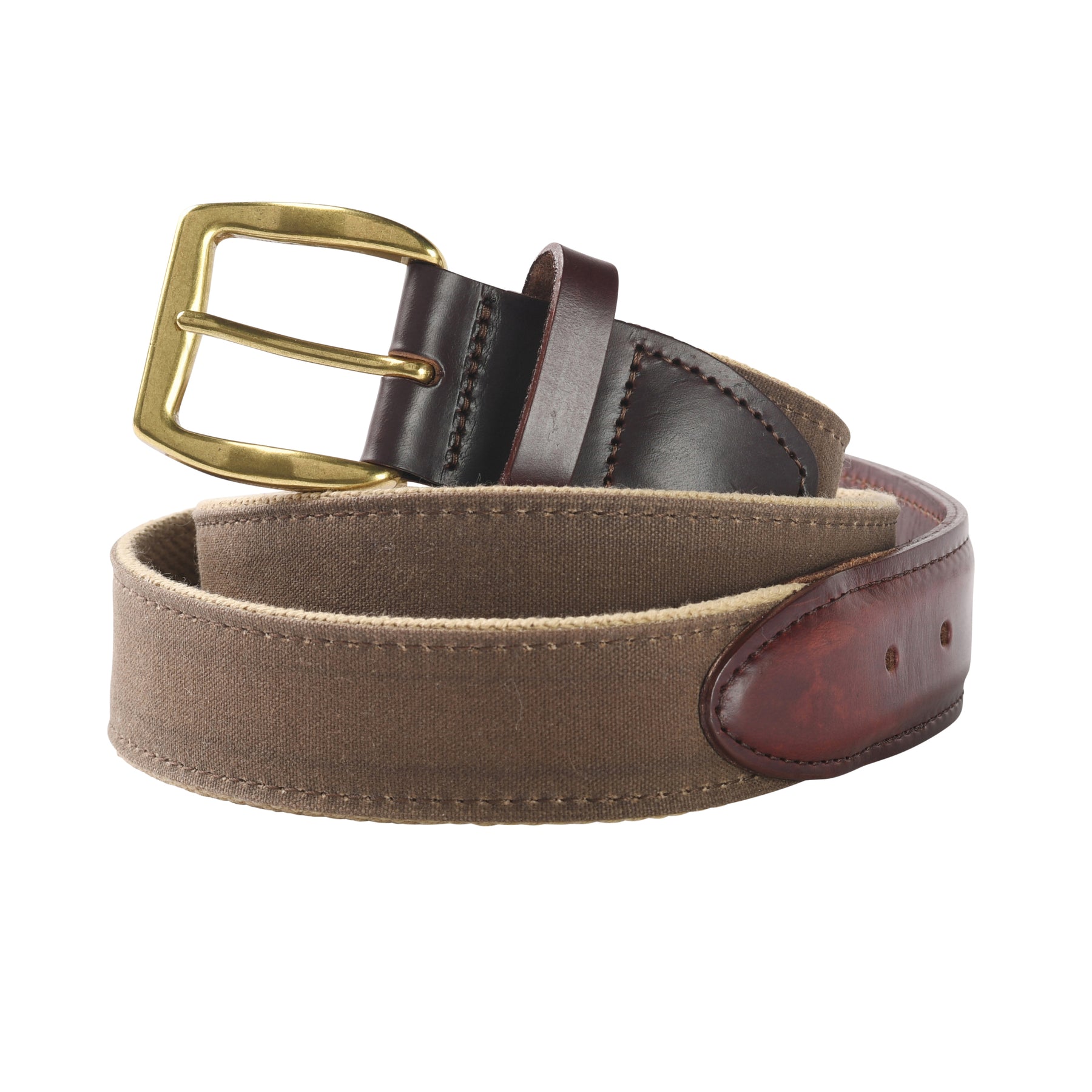 NETWORK Leather Belt with Pin-Buckle Closure For Men (Brown, 36)